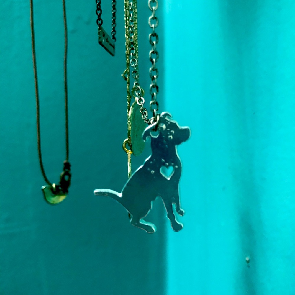 Pitbull Love dog necklace
